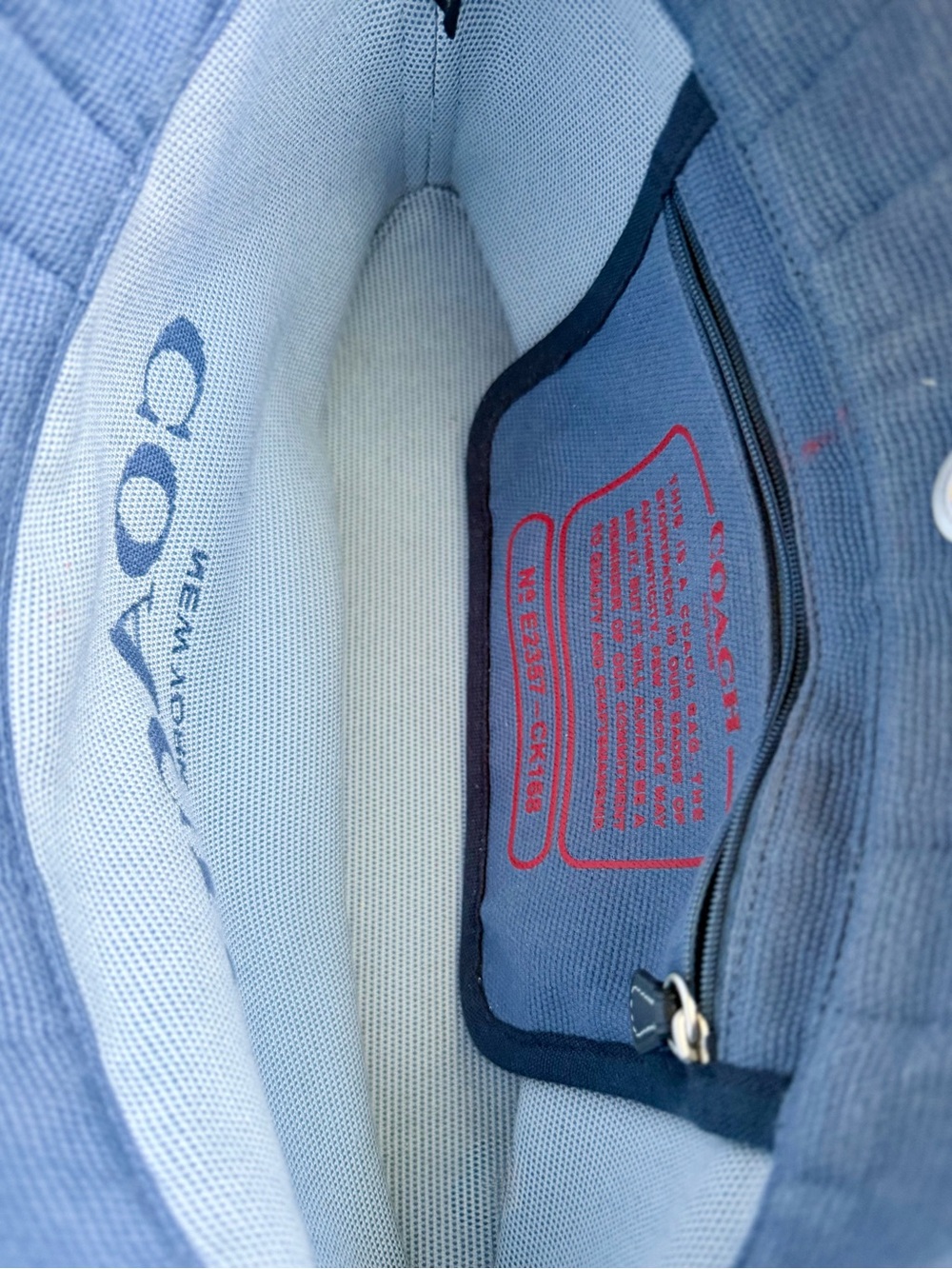 Coach Denim Tote - Picture 7 of 8